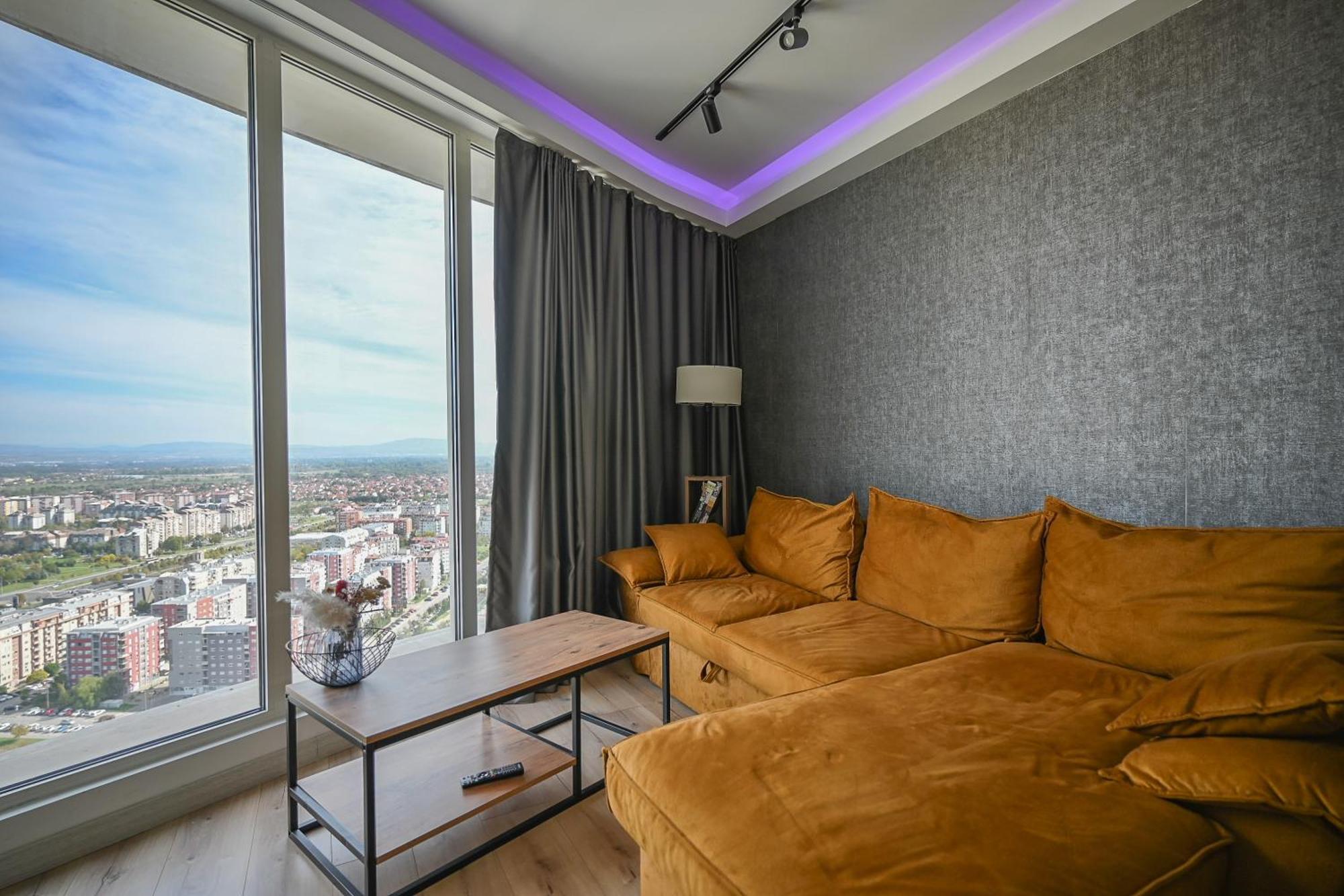 Alfred Sky Smart Apartment 29Th Spa Included Skopje Extérieur photo